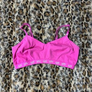 YITTY Vibrant Pink silver glitter sparkle Bralette